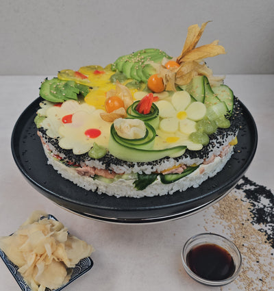 Beeindruckende Sushi-Torte