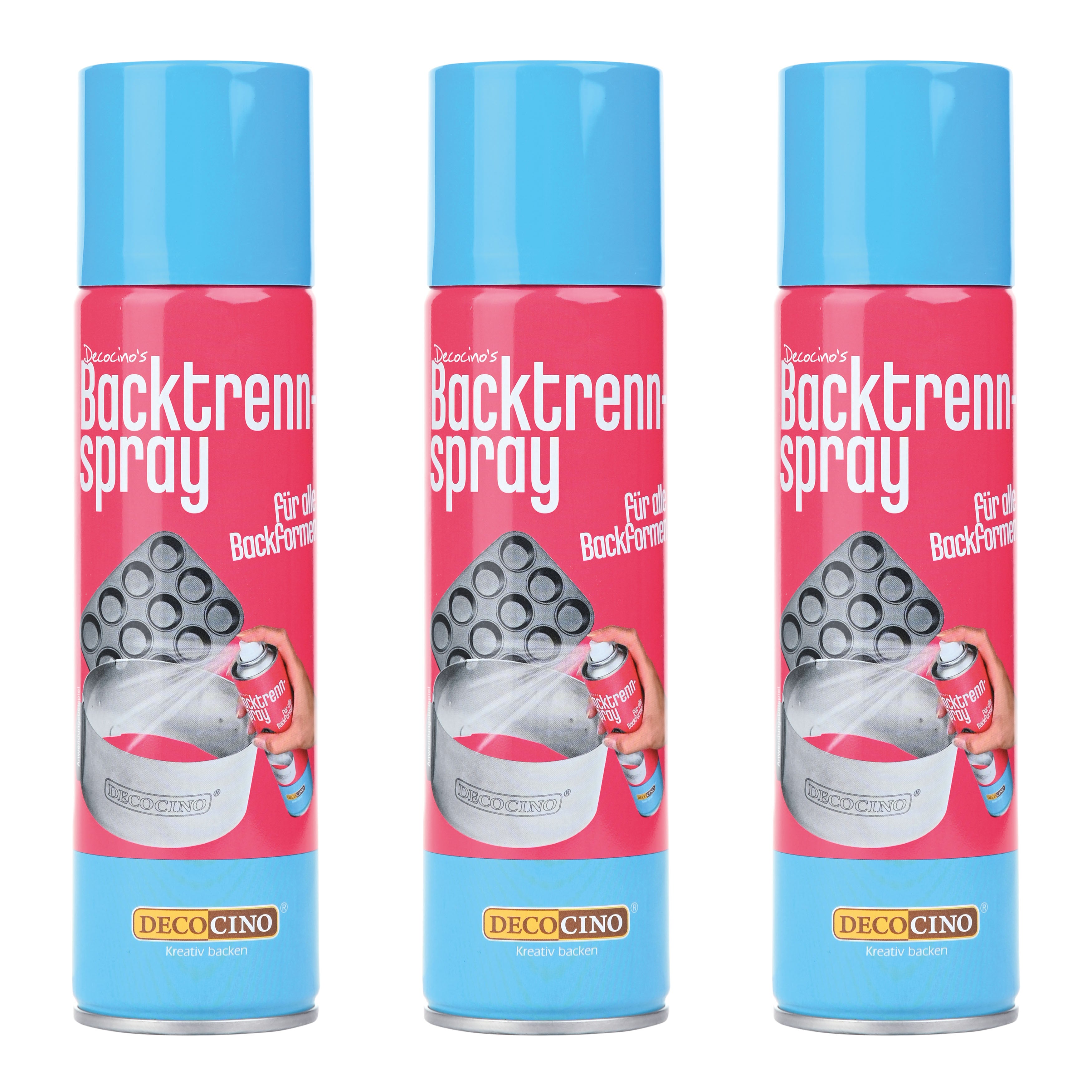 Backtrennspray Vorratspack zum Einfetten von Backformen von Decocino – Einfach Lecker