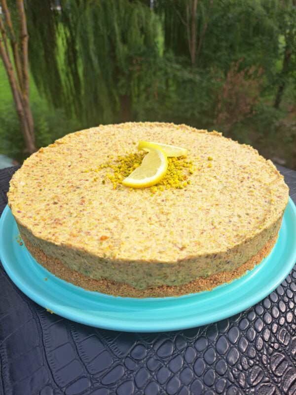 No-bake Pistazien-Cheesecake