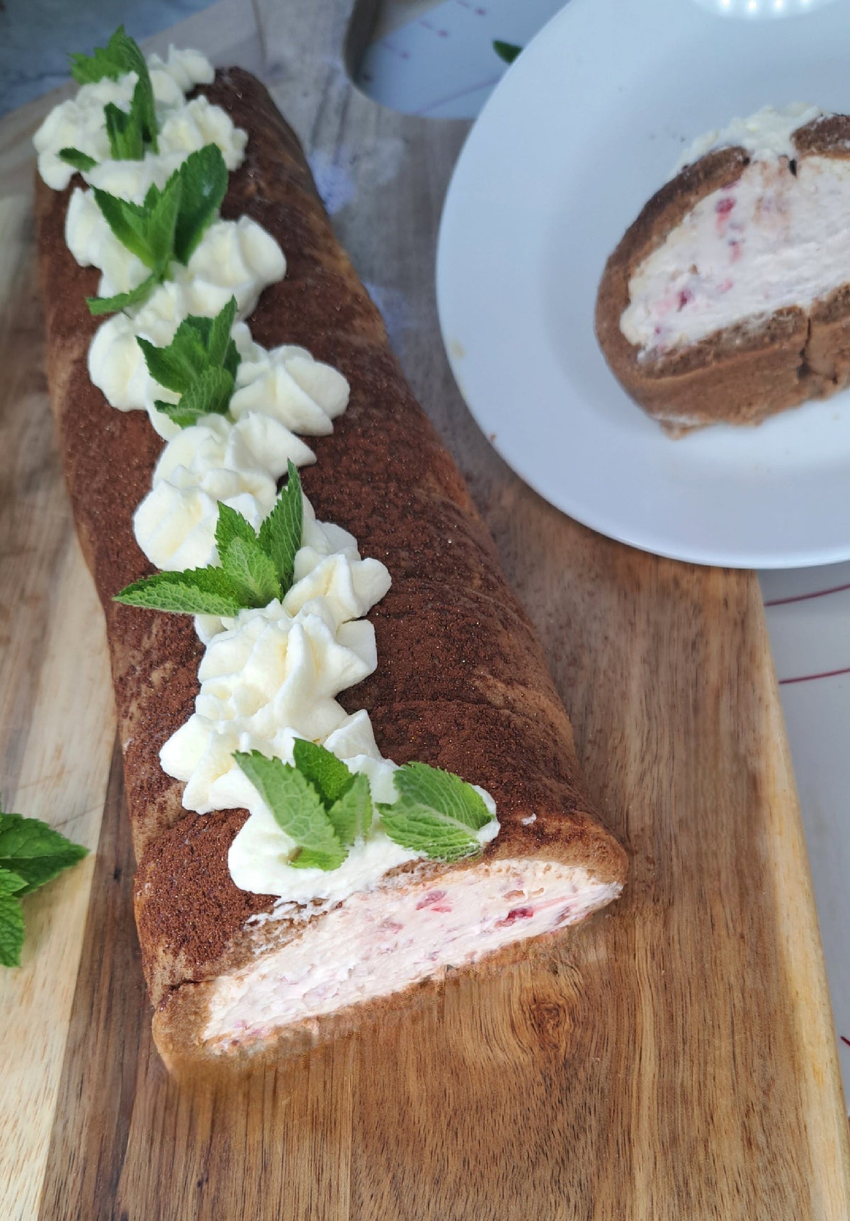 Himbeer-Tiramisu-Rolle