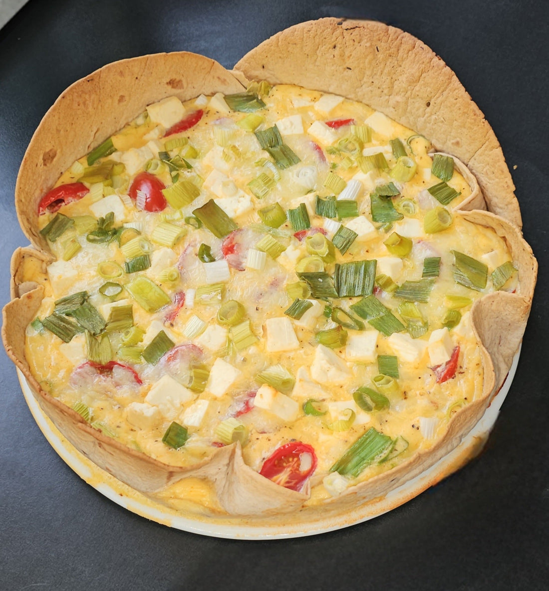Herzhafter Wrap-Kuchen