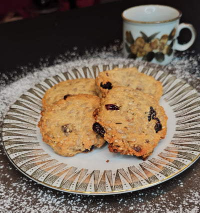 Dattel-Vollkorn-Kekse mit Cranberries