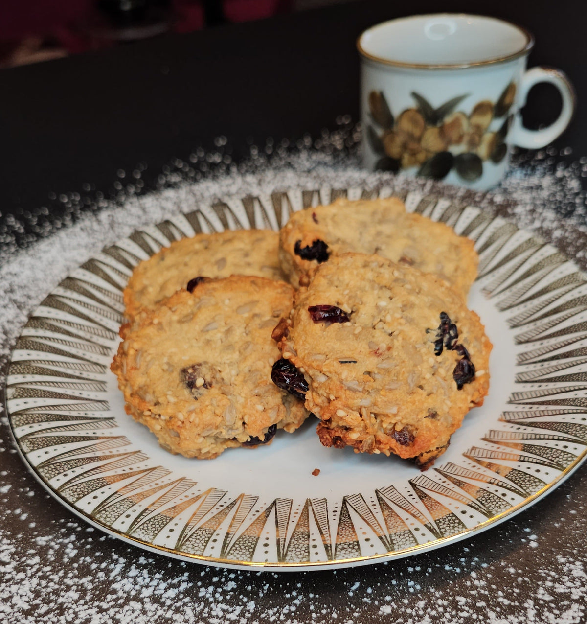 Dattel-Vollkorn-Kekse mit Cranberries