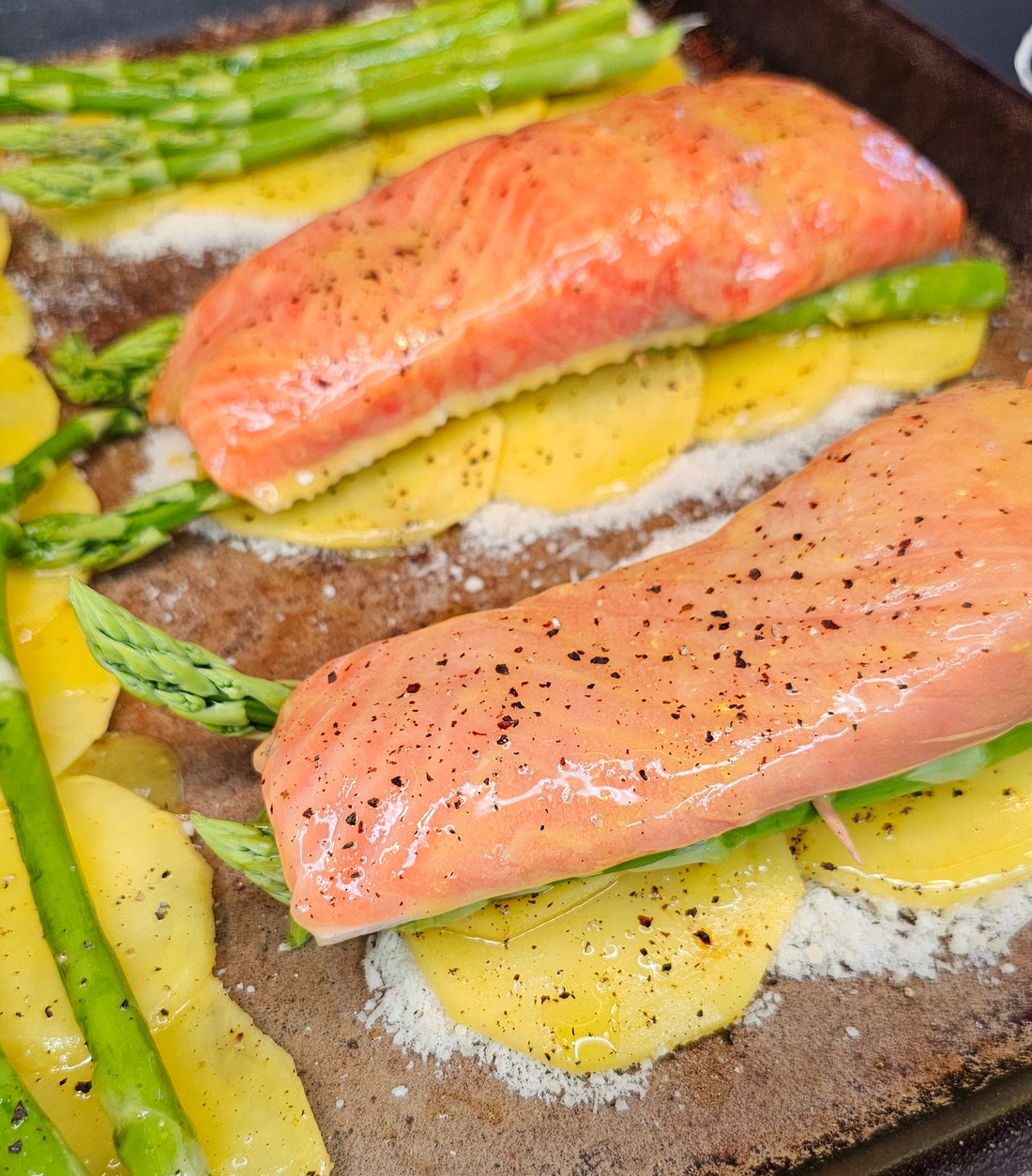 Lachs-Schlemmerblech