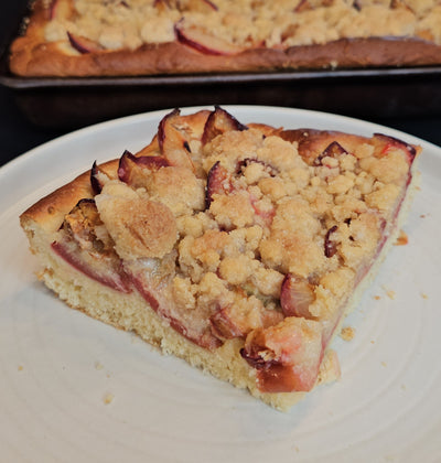 klassischer Zwetschgenkuchen vom Blech