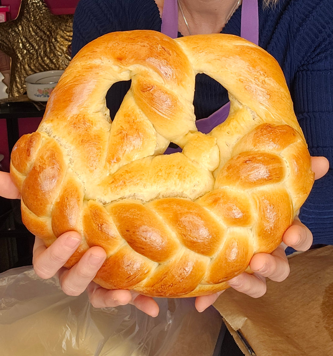 Traditionelle Neujahrsbrezel