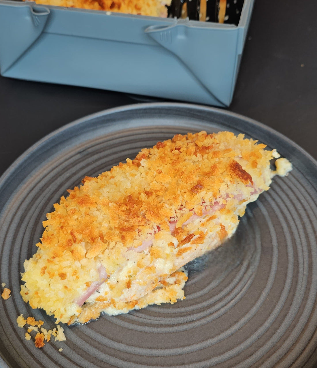 Cremiger Hähnchen-Auflauf im Cordon-bleu-Style