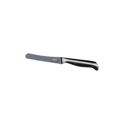 SET: Burgerblech und schwarzes Edelstahl Brötchenmesser (Klinge 12 cm)