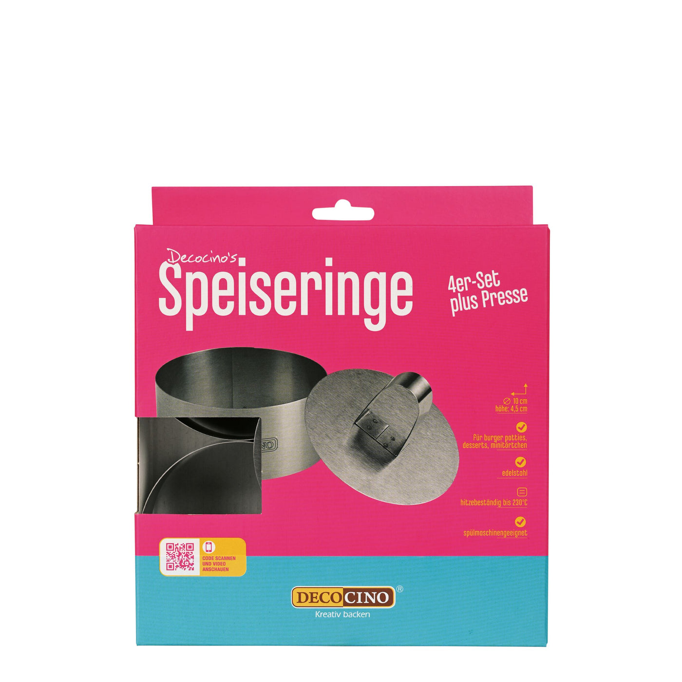 Speiseringe 4-tlg.