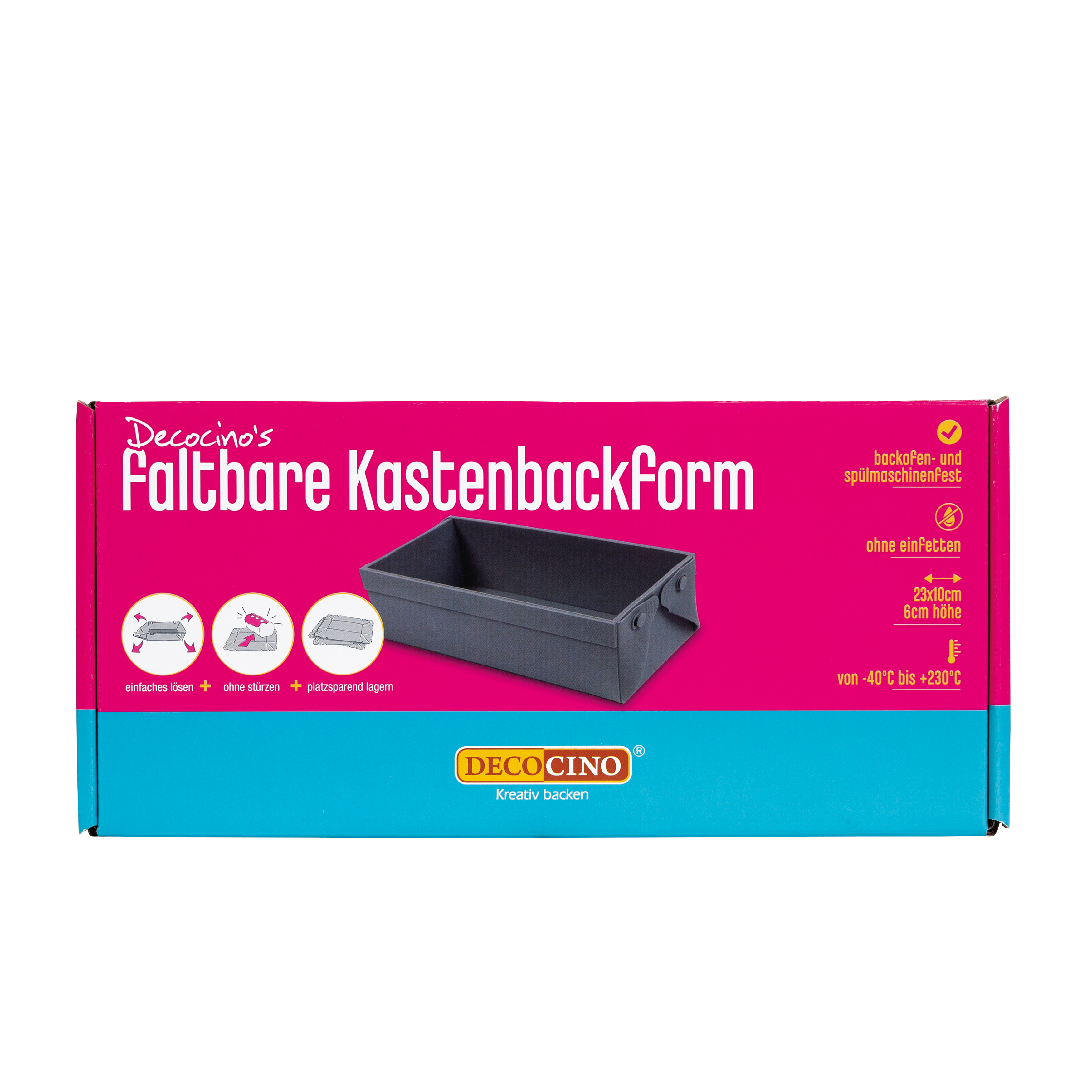 Faltbare Kastenform 23x10x6cm