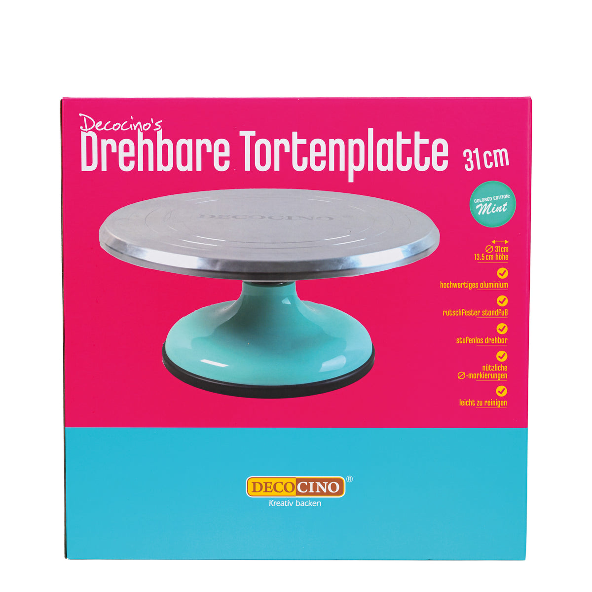 Drehbare Tortenplatte Ø 31 cm – Einfach Lecker