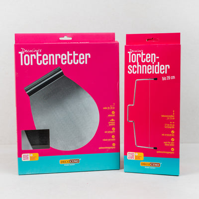 Angebotsset: Tortenretter (26x32cm) + Tortenschneider