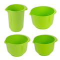 SET apple green: Rühr- und Servierbecher (1,0l + 1,5l + 2,0l + 4,0l)