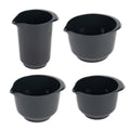 SET cool grey: Rühr- und Servierbecher (1,0l + 1,5l + 2,0l + 4,0l)