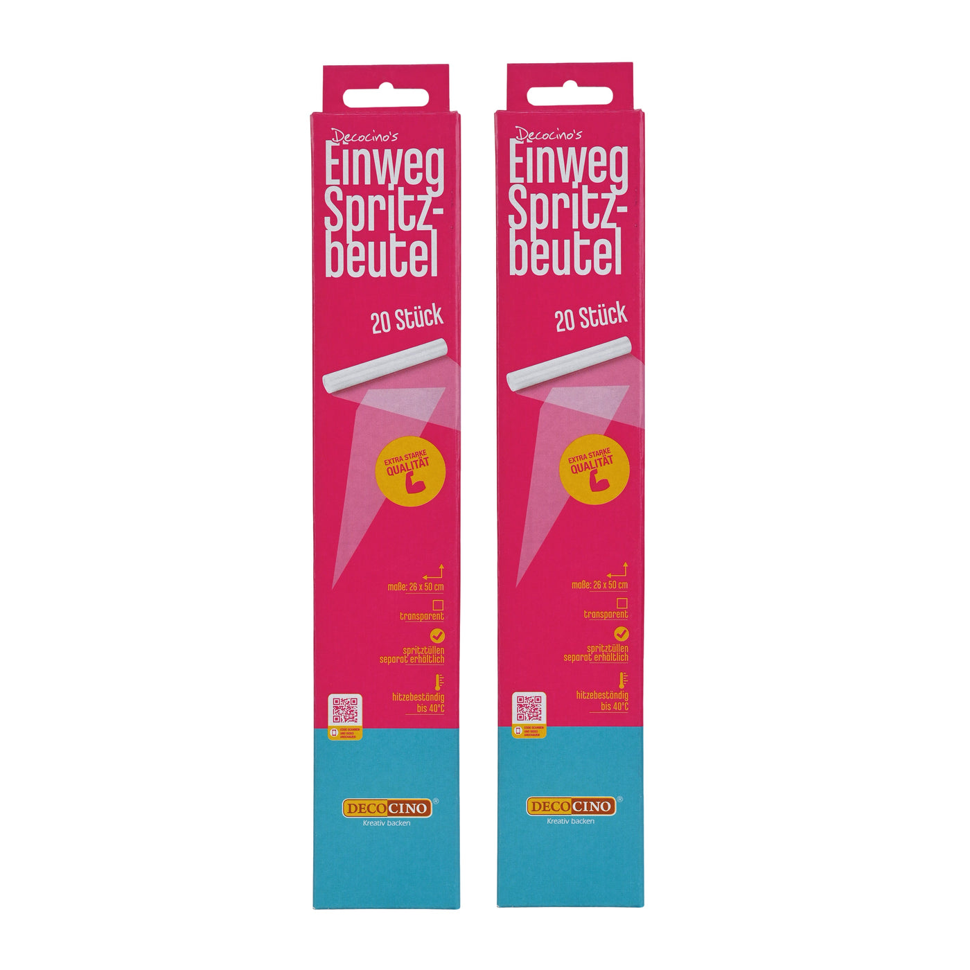 Sparset Einwegspritzbeutel (2x 20 Stück)