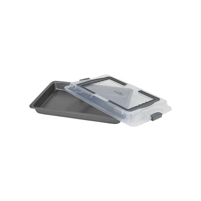 Backblech mit Transporthaube (41,8x28,5x4cm)