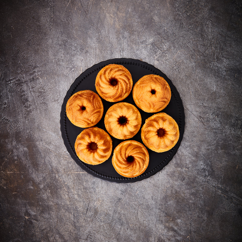 Aluguss-Gugelhupfblech 12fach Violet Ø 8cm