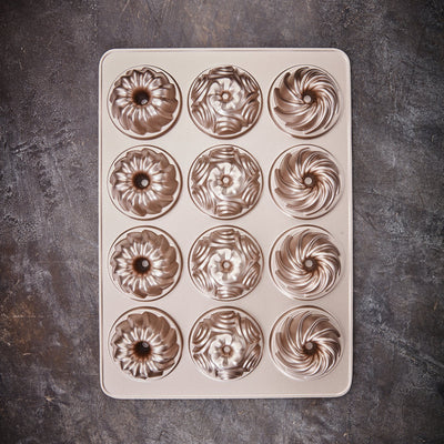 Aluguss-Gugelhupfblech 12fach Violet Ø 8cm