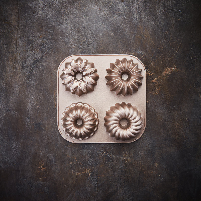 Aluguss-Gugelhupfblech Belissima 4-fach