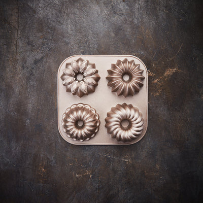 Aluguss-Gugelhupfblech Belissima 4-fach