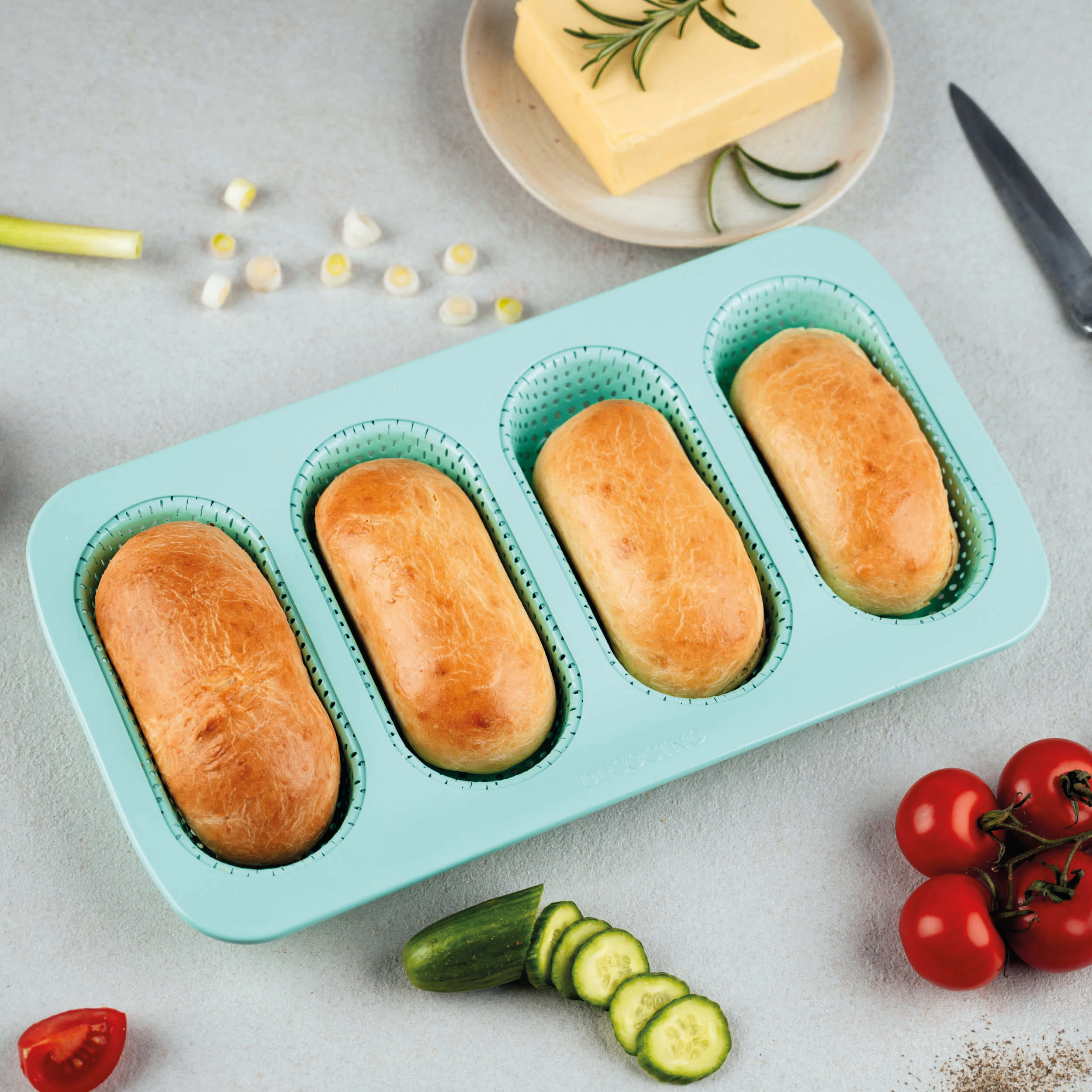 Mini Baguette Backform Mint Edition (6x14cm)