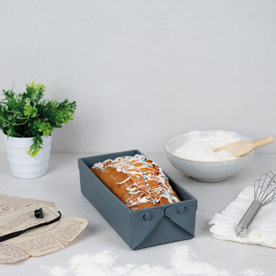 SET Faltbare Kastenbackform 23x10x6cm und Back- und Auflaufform 19x18x6,5 cm