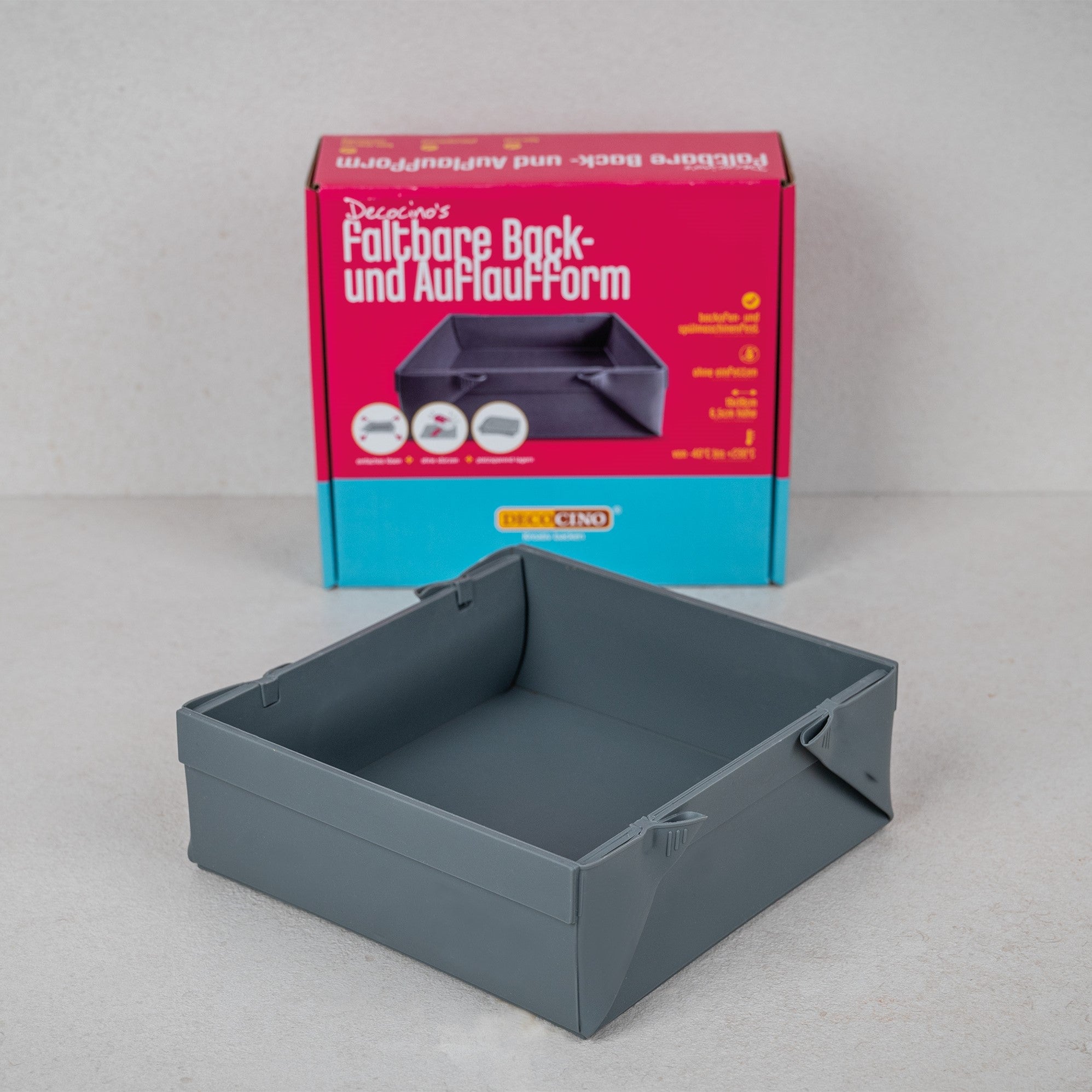 Faltbare Back- und Auflaufform 19x18x6,5cm