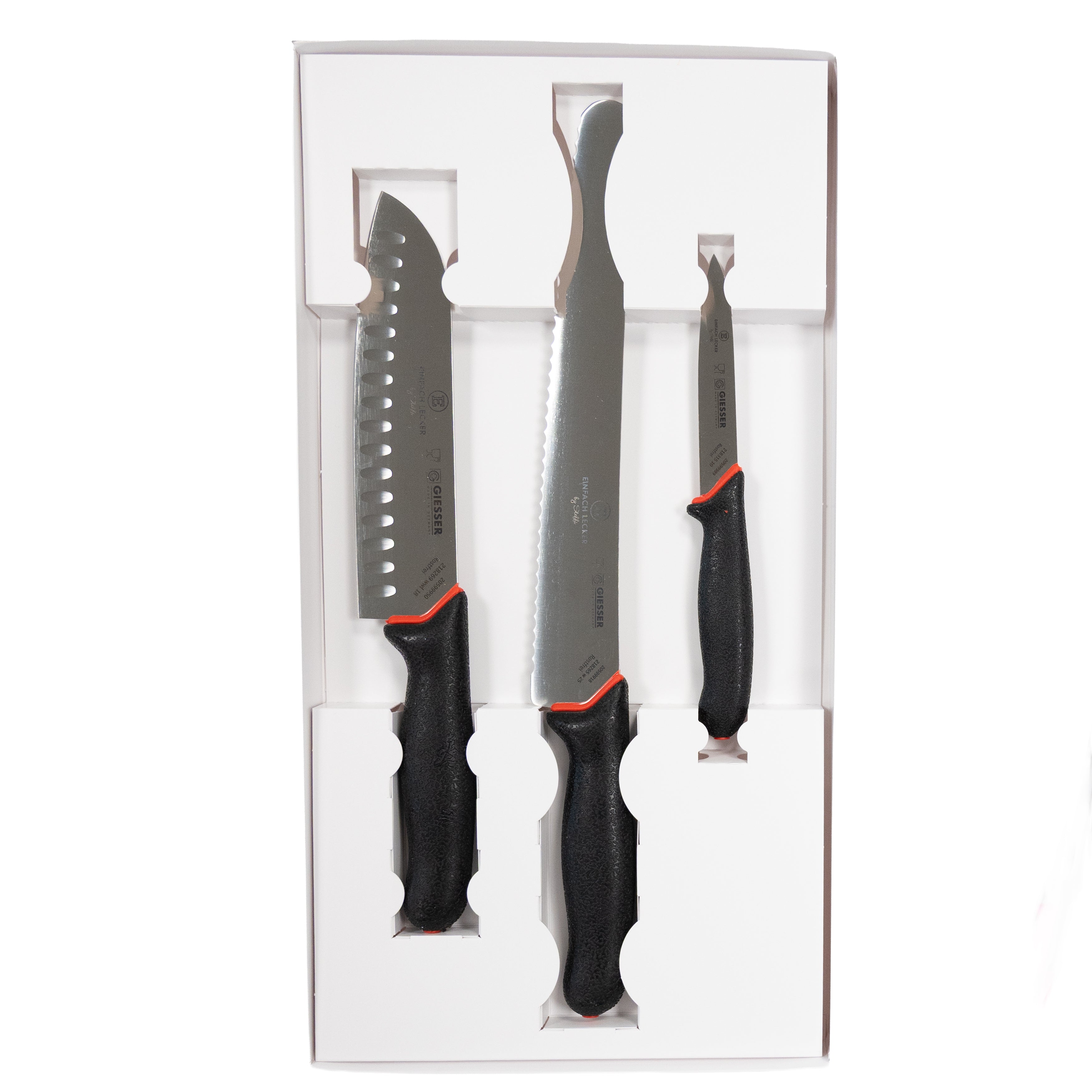 Einfach Lecker by Steffi PrimeLine Kochmesser Set 3tlg. schwarz