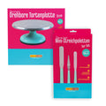 SET: Drehbare Tortenplatte + Minipalett 3er Set